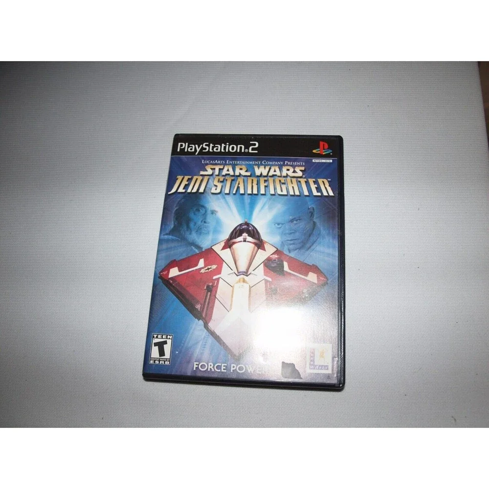 Star Wars Jedi Starfighter (Sony PlayStation 2, PS2, 2002) w/ Manual Included